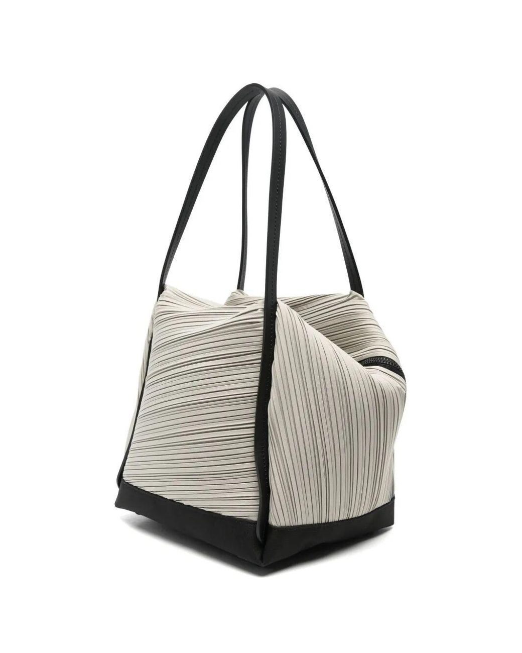 Pleats Please Issey Miyake Black Pleats Please By Issey Miyake "Bias Pleats" Shoulder Bag