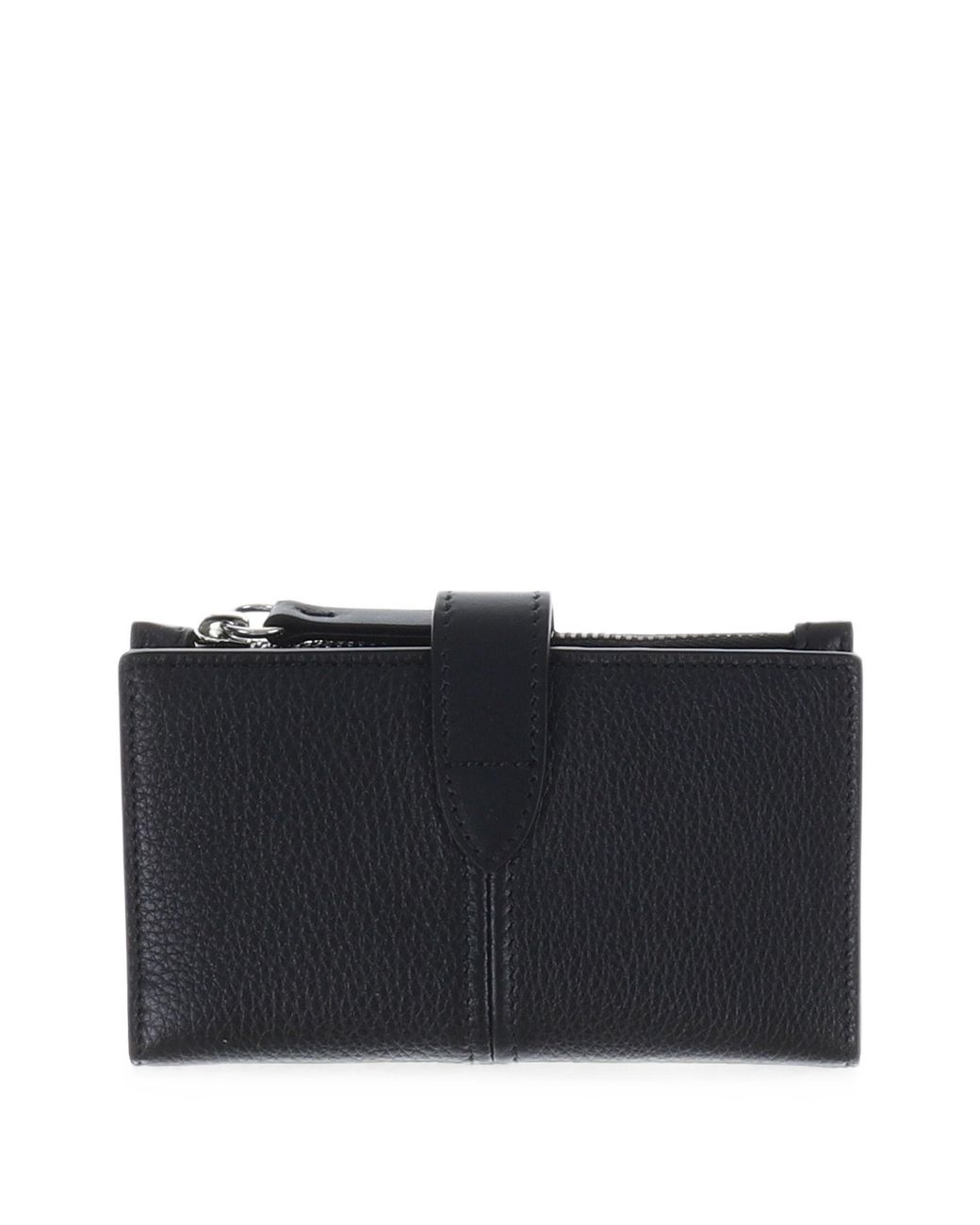 Maison Margiela Black Leather Zip Cardholder for men