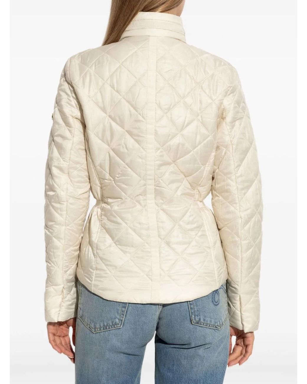 MICHAEL Michael Kors White Eco Belted Puffer Jacket
