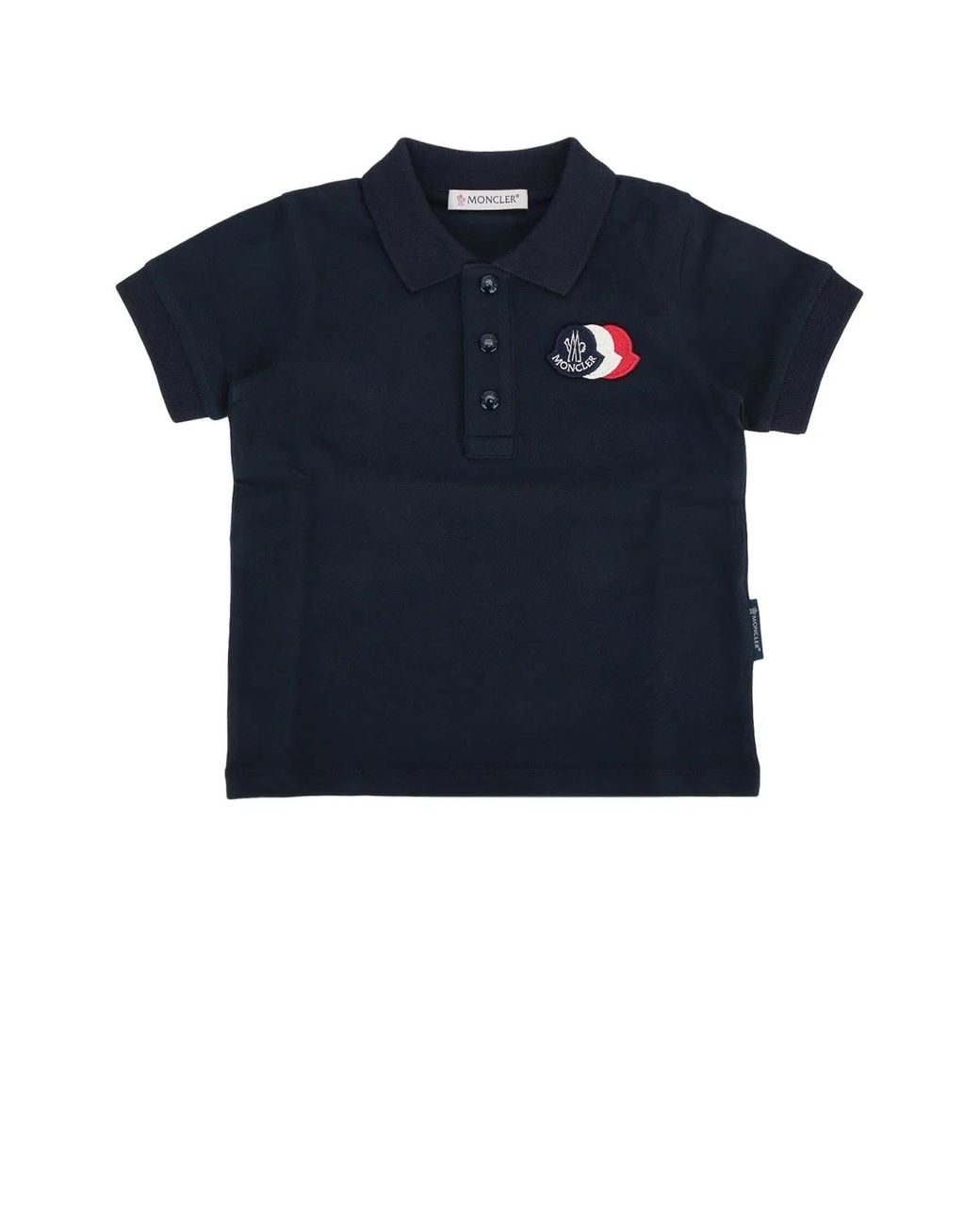 Moncler Blue Kids Short-Sleeve Polo Shirt