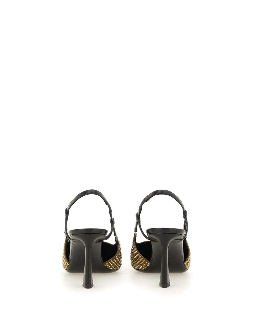 Saint Laurent Metallic 115Mm Crystal-Embellished Satin Pumps