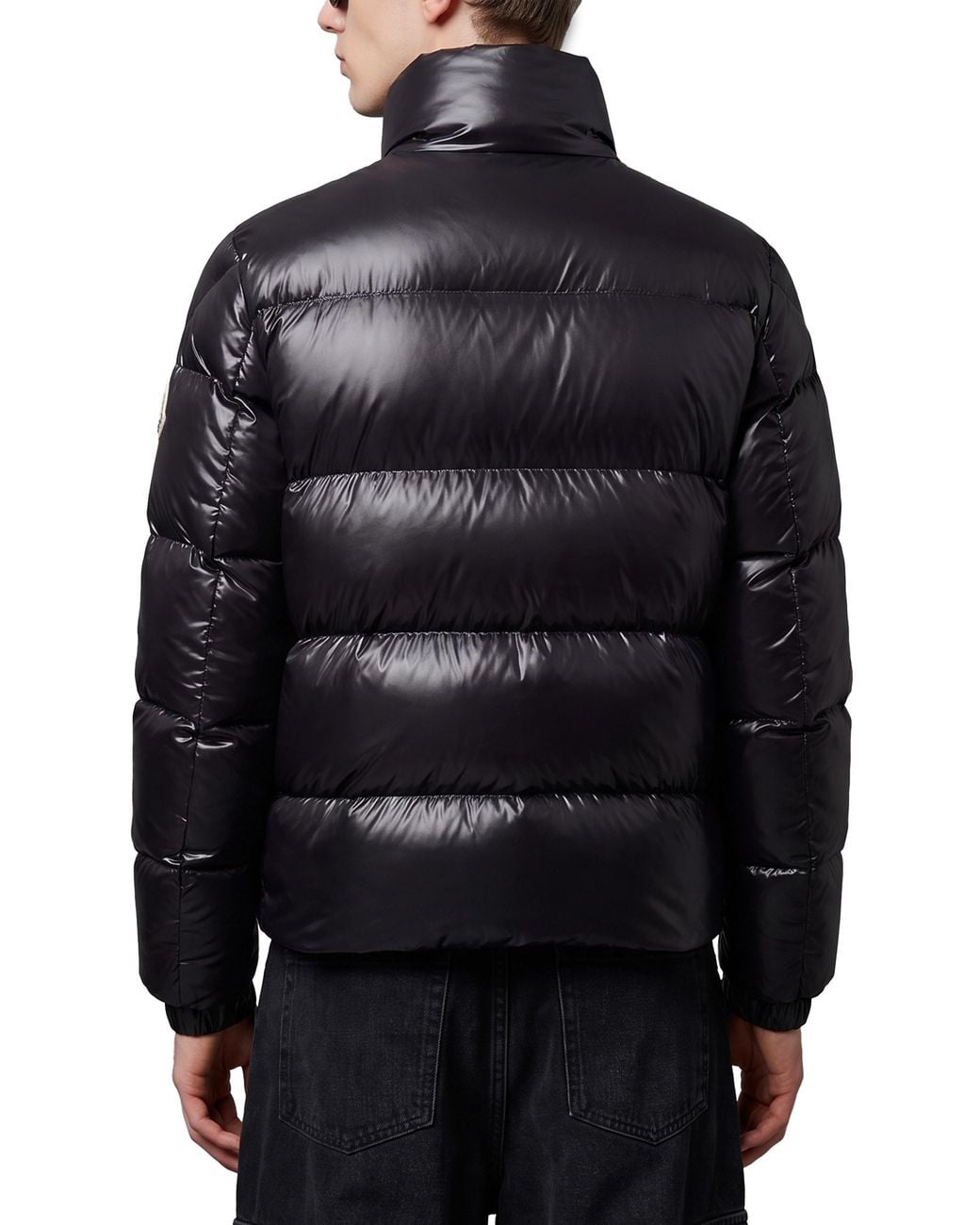 Moncler Black Piumino Corto "Bendola" for men