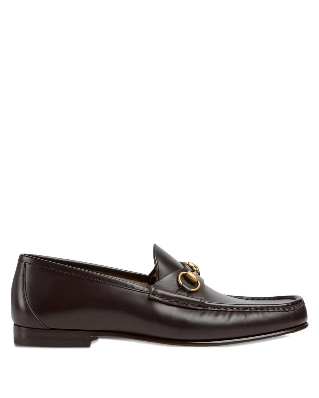 Gucci Black Horsebit Leather Loafers for men