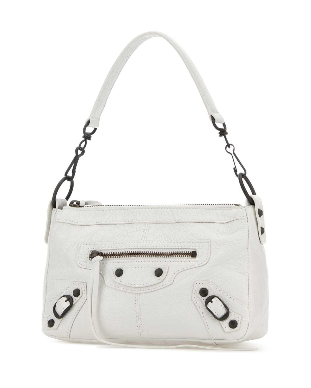 Balenciaga Natural Le City Moto Mini Handbag