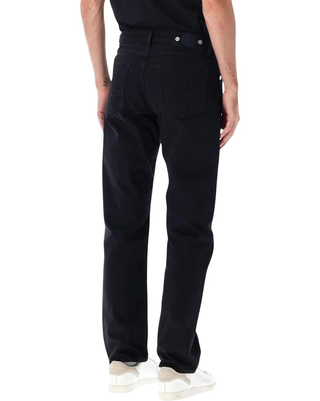 Stone Island Black Light Bull Denim Jeans for men