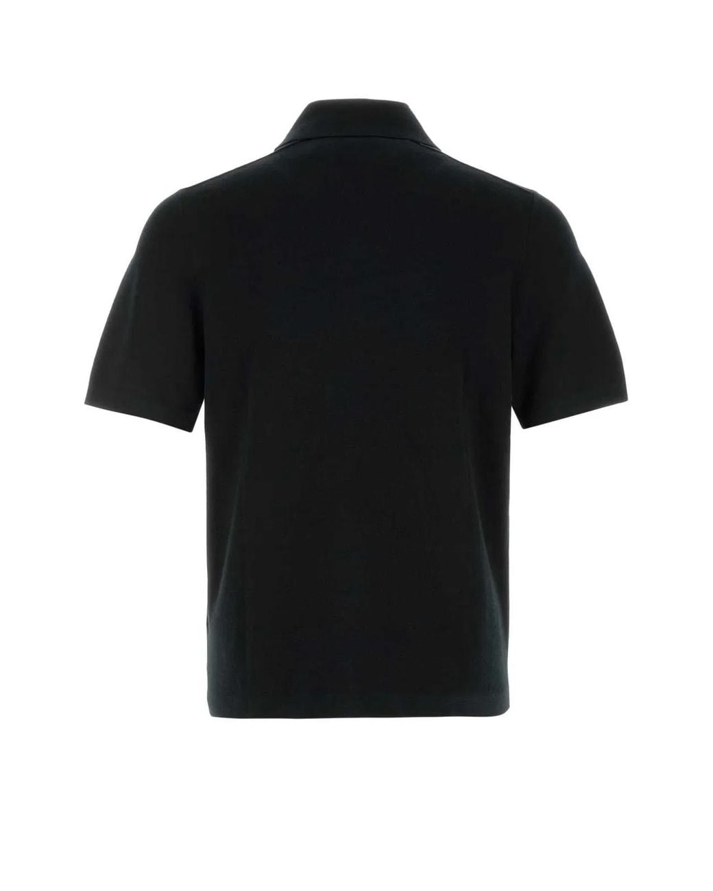 Burberry Black Wool Polo Shirt for men