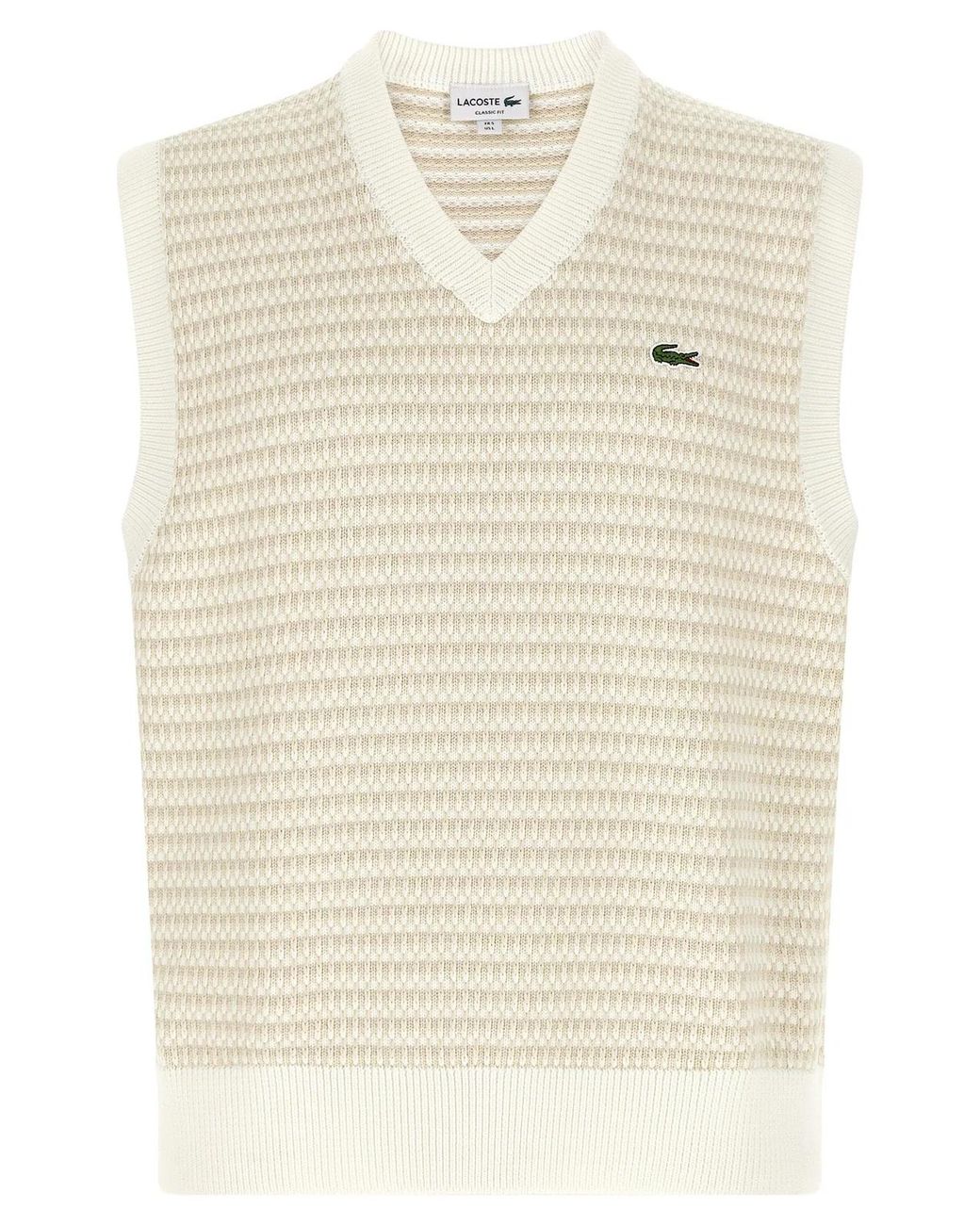 Lacoste Natural Knit Vest for men