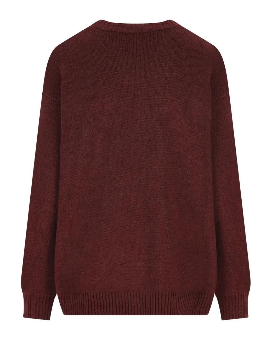 Max Mara Purple Burgundy Wool Blend Fido Sweater