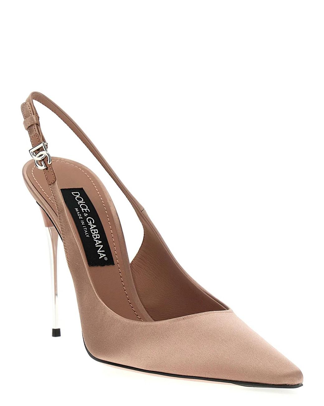 Dolce & Gabbana Pink Dolce & Gabbana Satin Slingbacks