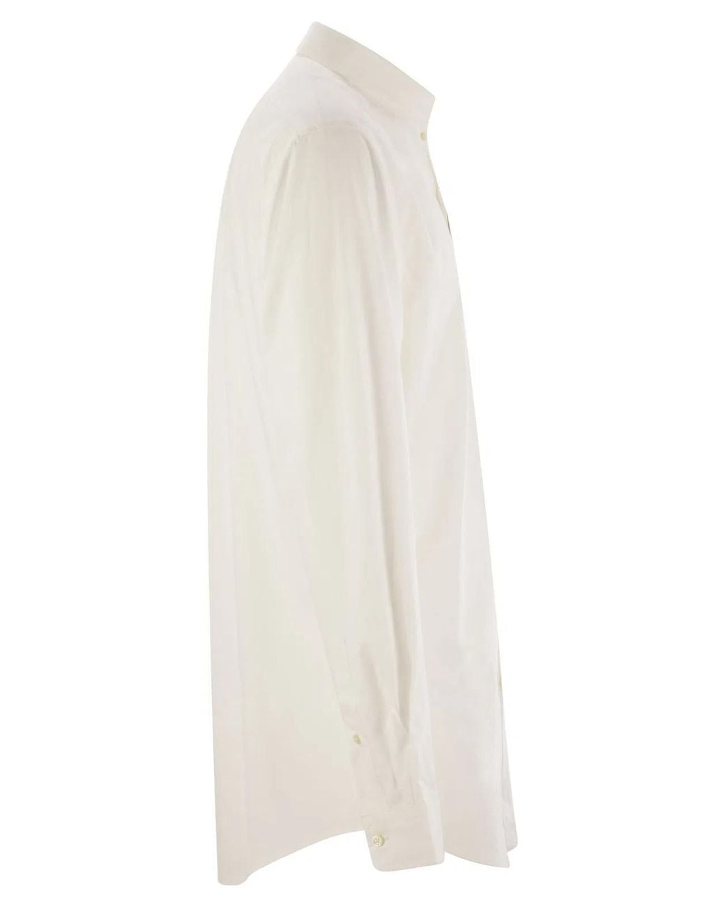 Polo Ralph Lauren White Slim-Fit Stretch Poplin Shirt for men