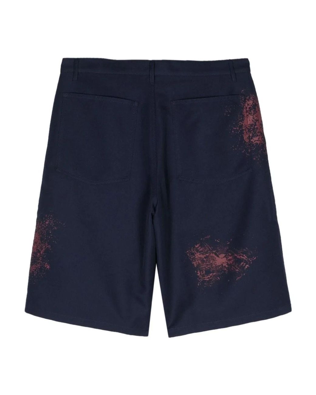 Comme des Garçons Blue Printed Shorts for men