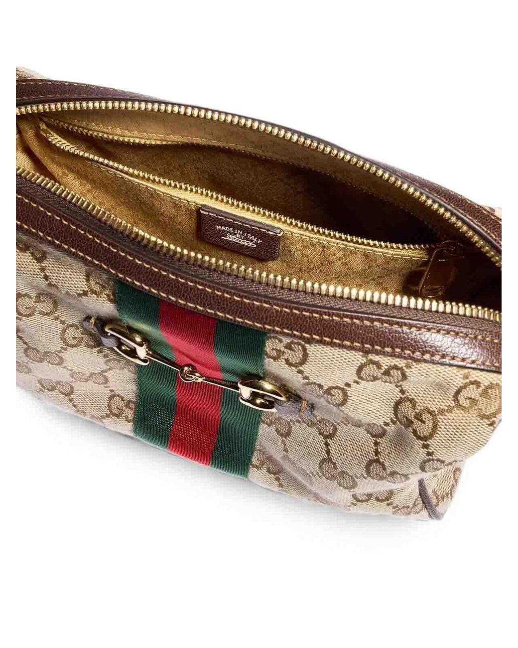 Gucci Natural Vintsand/Dkbro Handbag