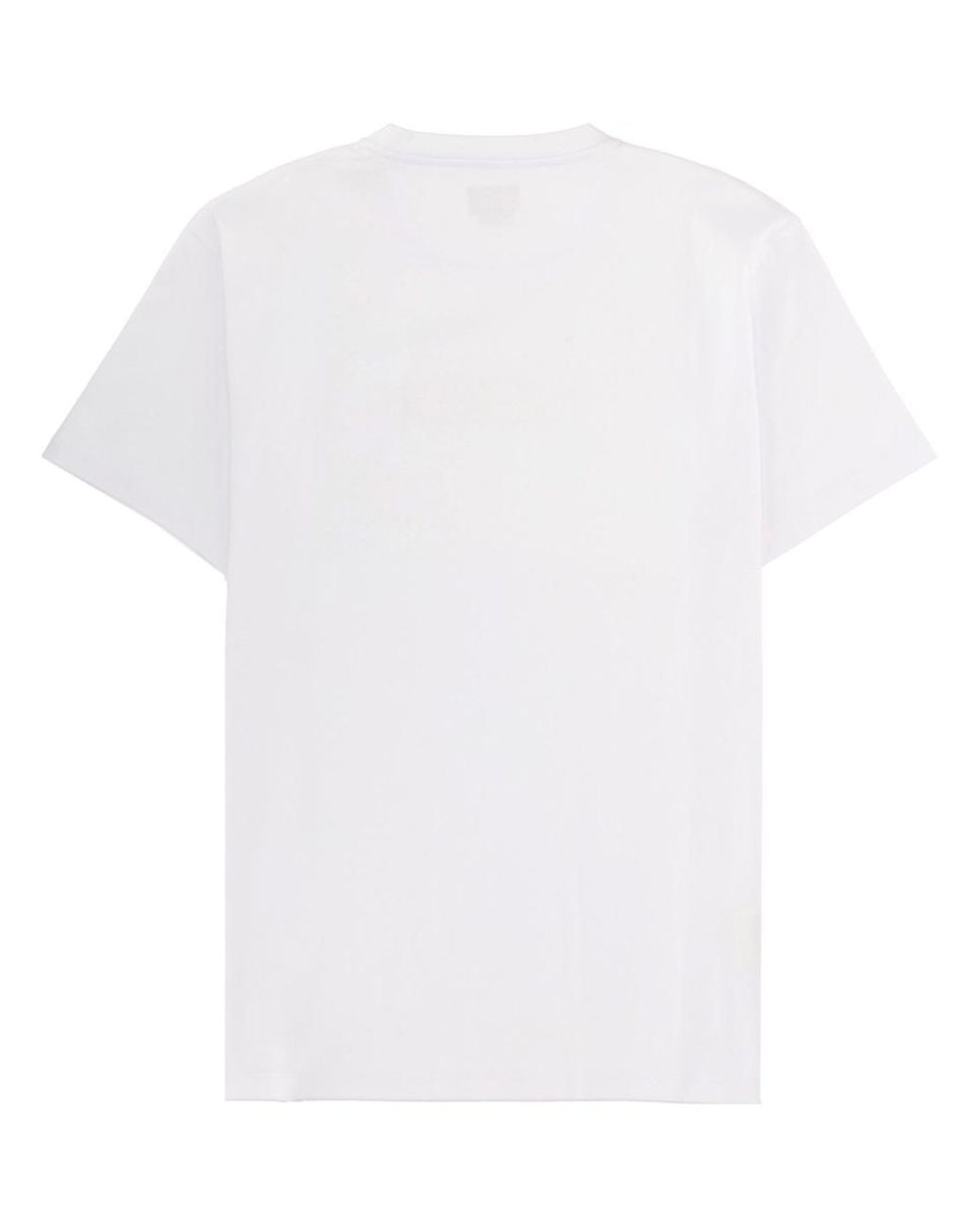 Fendi White T-Shirt With 3D Logo Cotton T-Shirts for men