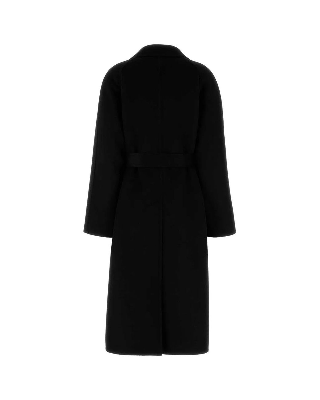 Prada Black Wool Blend Coat