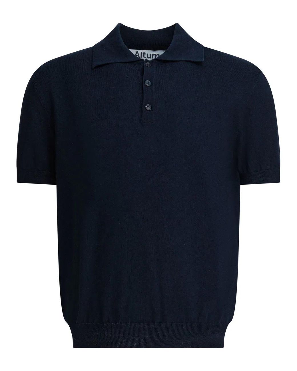 Altum Blue Cotton Polo Shirt for men