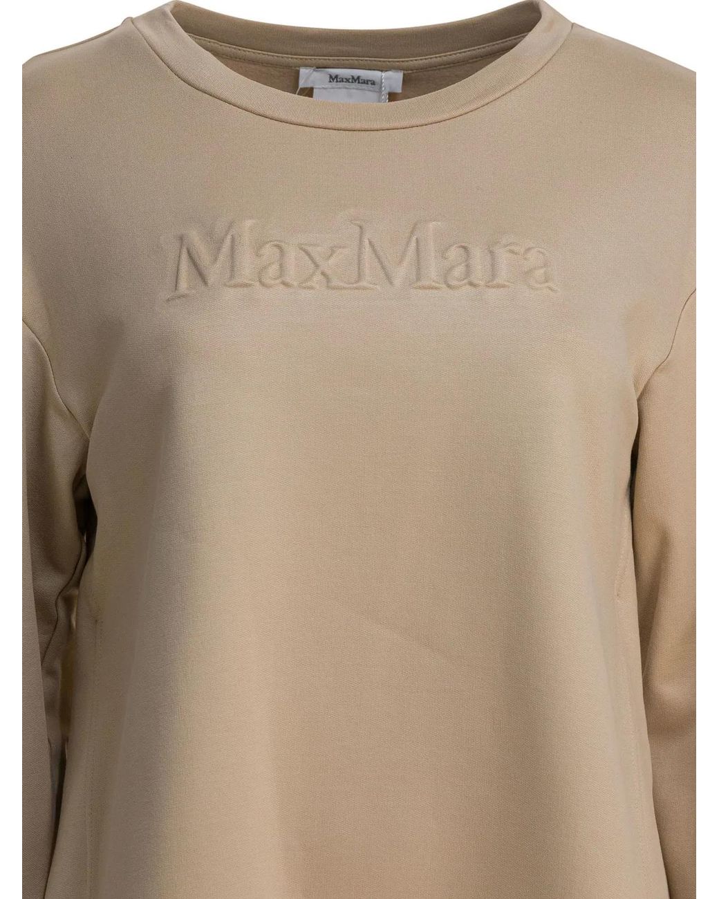 Max Mara Natural Silk And Cotton Sweatshirt
