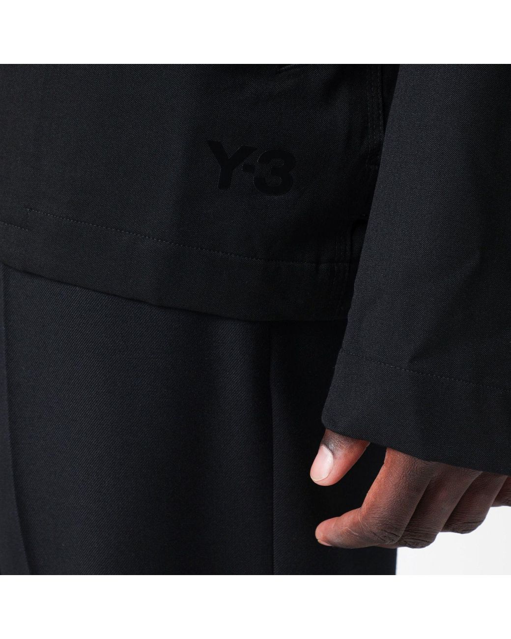 Y-3 Black Zipup Jacket for men