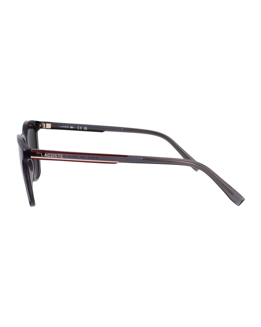 Lacoste Gray Transparent Injected Sunglasses for men