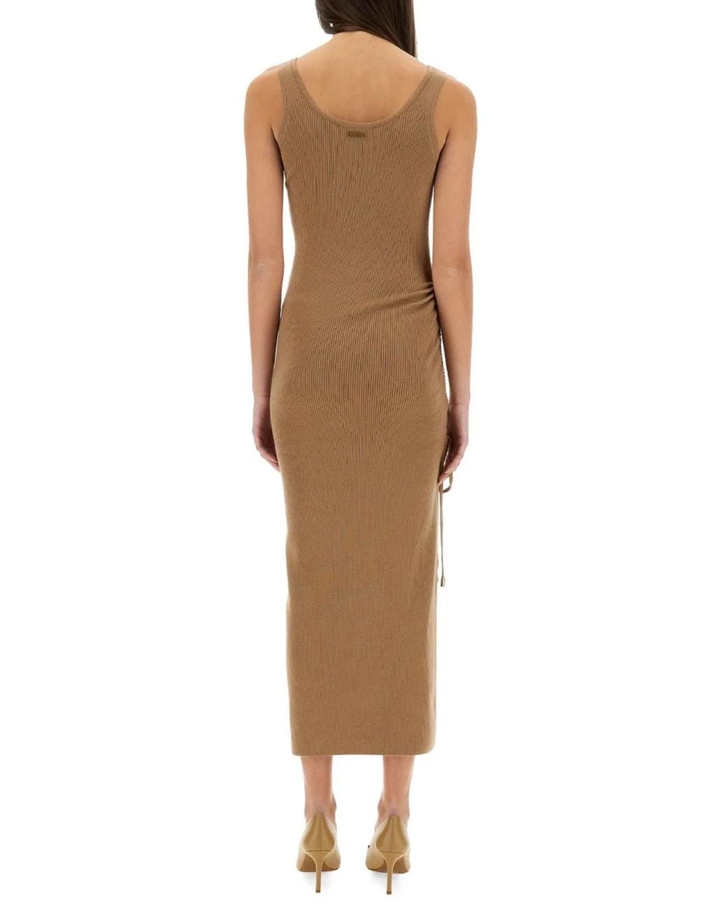 MICHAEL Michael Kors Natural Stretch Wool Blend Camisole Dress