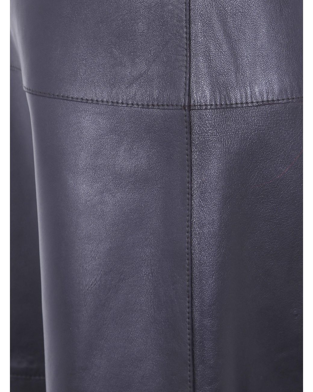 The Jackie Leathers Blue "Rhea" Leather Skirt