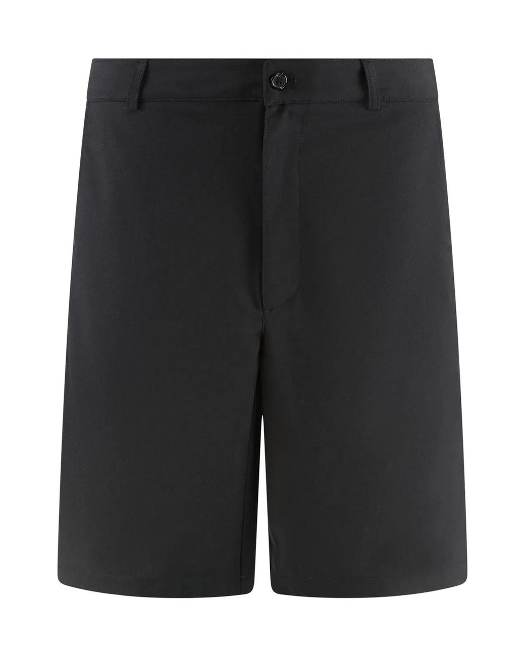 Department 5 Black Techno Fabric Bermuda-Shorts for men