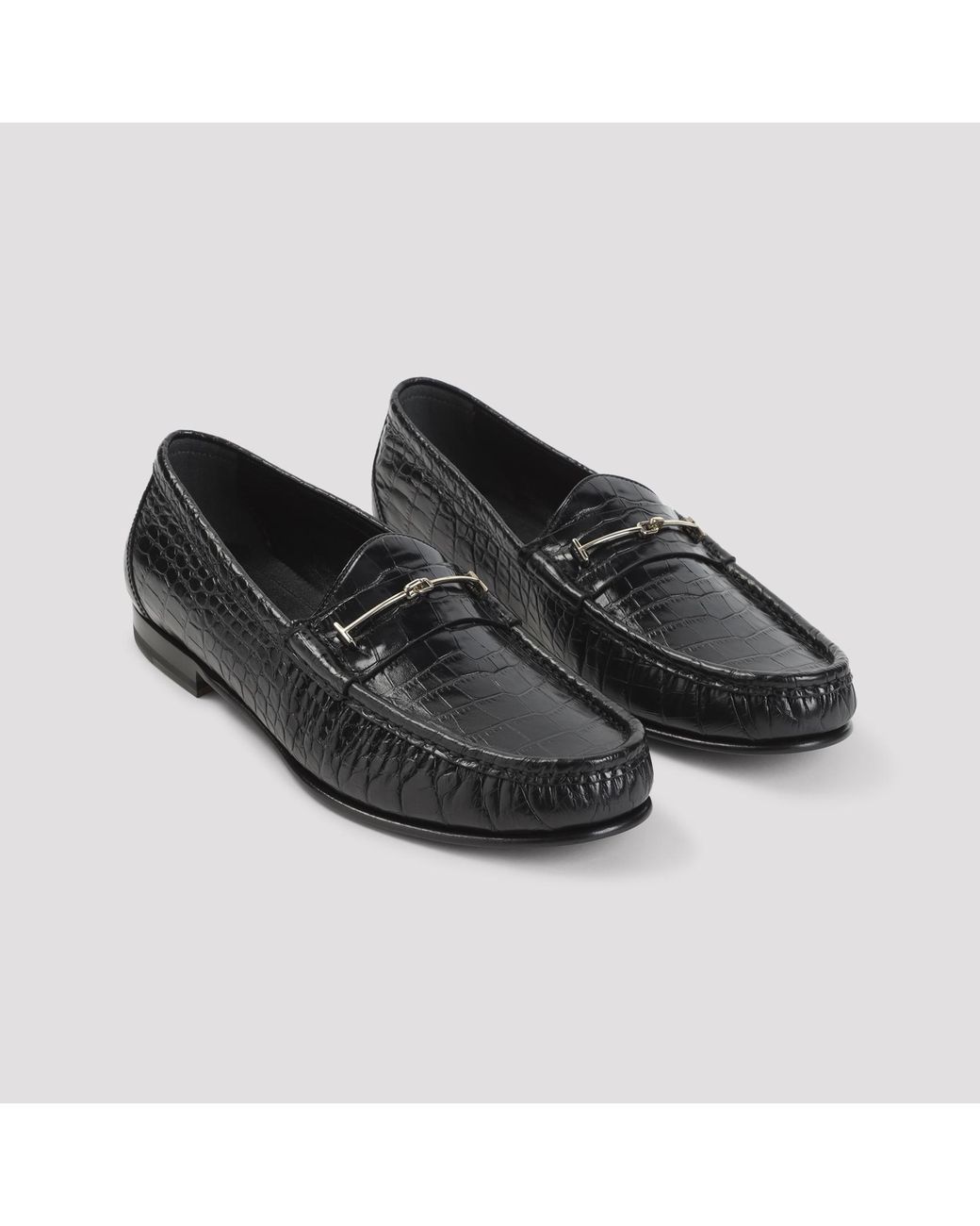 Tom Ford Black Leather Loafer for men