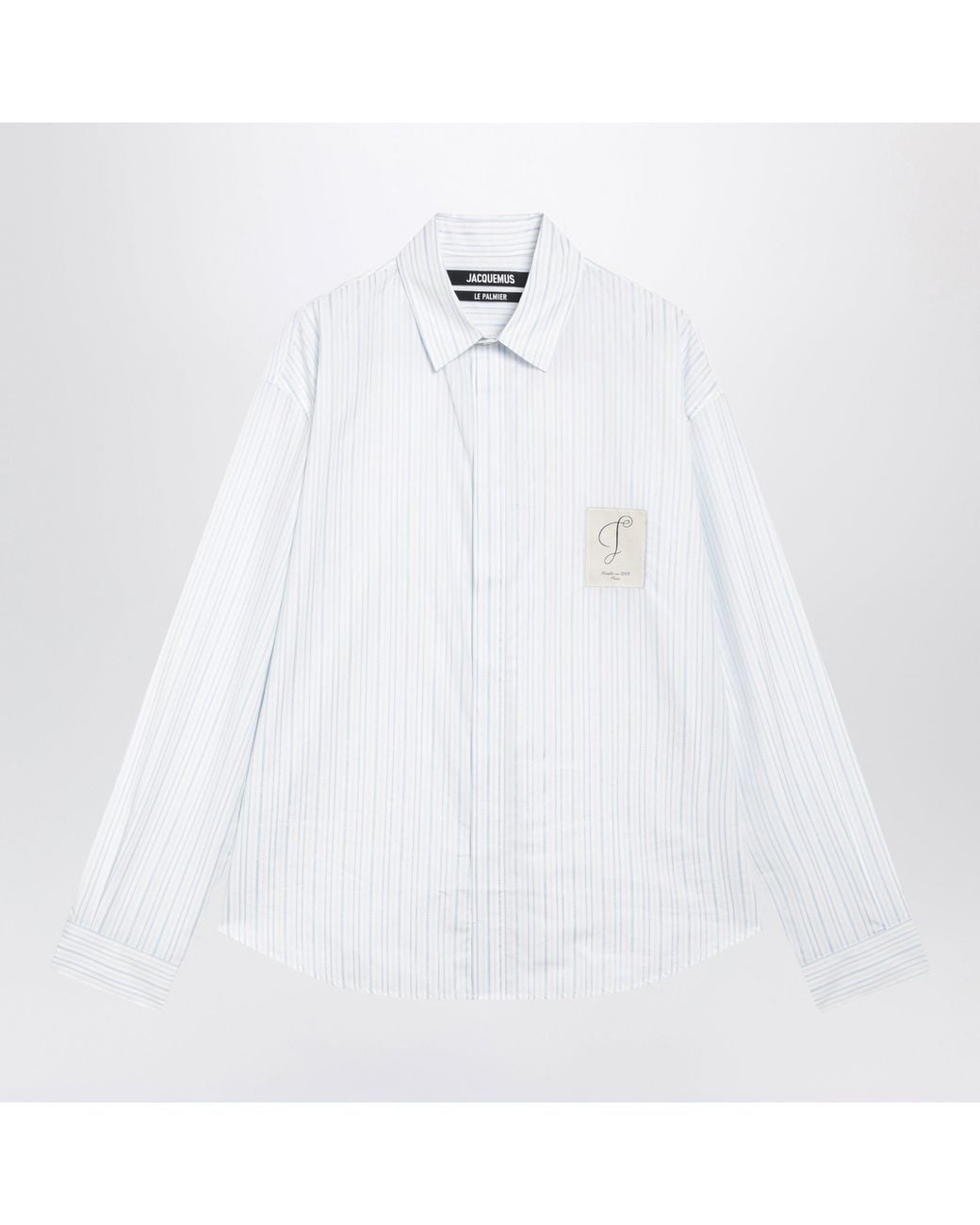 Jacquemus White Striped Simon Cotton Shirt for men