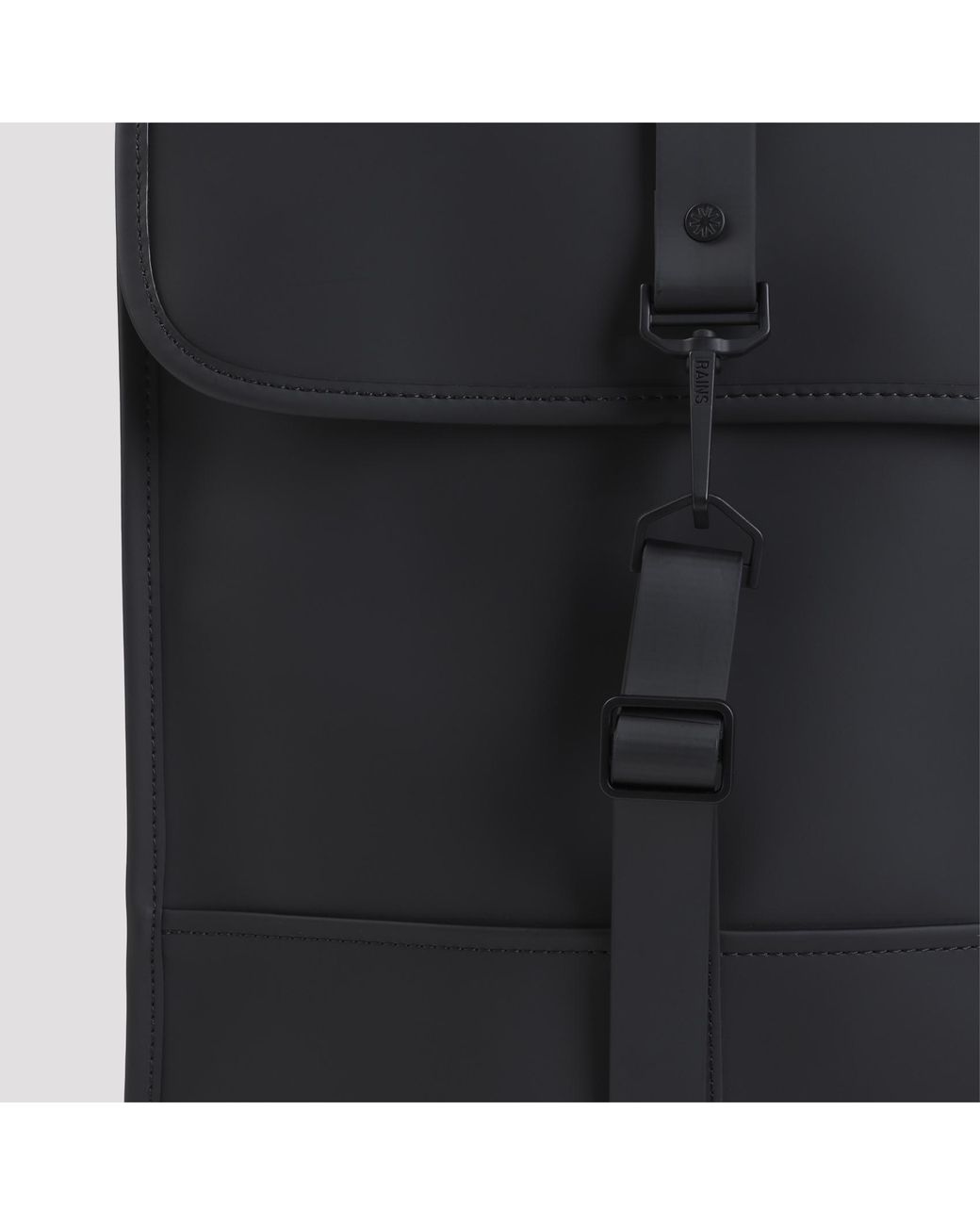Rains Black Backpack for men