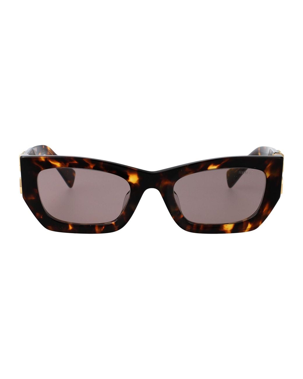 Miu Miu Brown Acetate Sunglasses