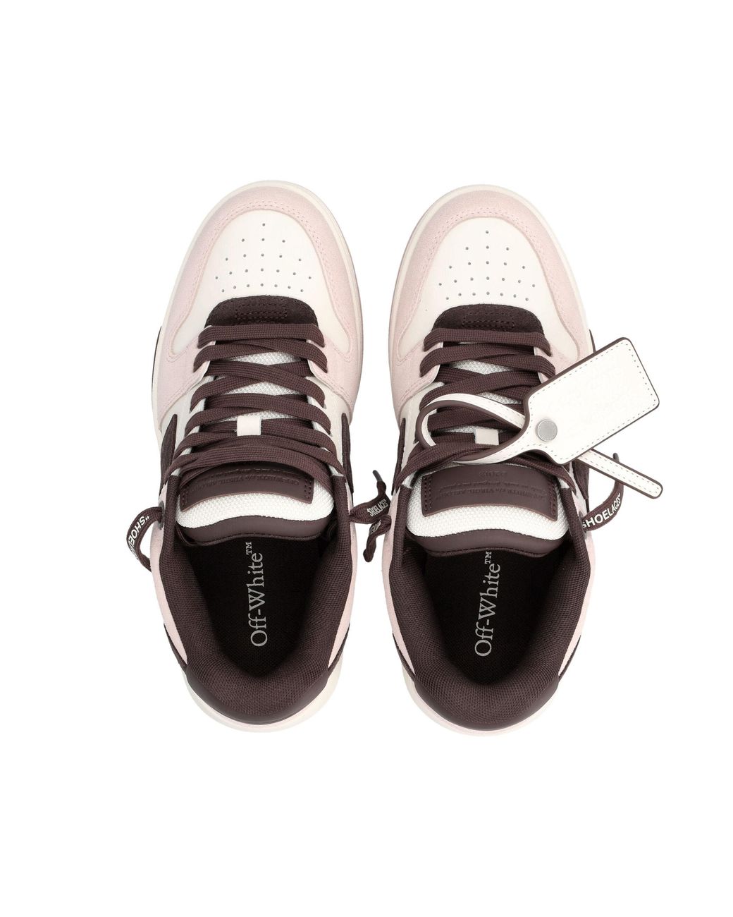 Off-White c/o Virgil Abloh Pink Low Top Lace-Up Sneaker