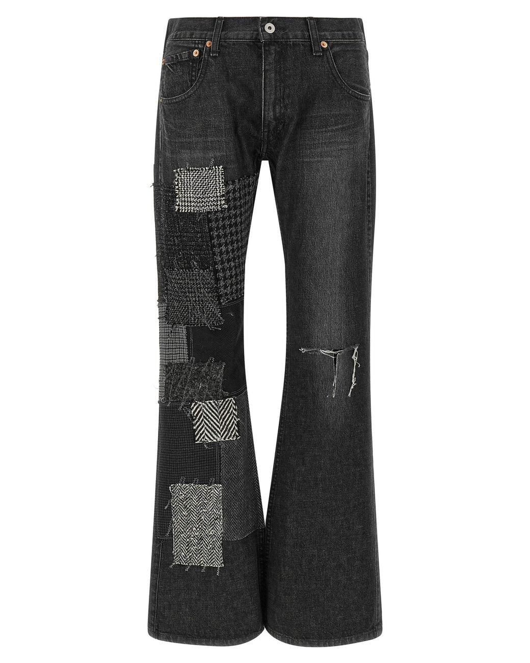Junya Watanabe Black Patchwork Jeans