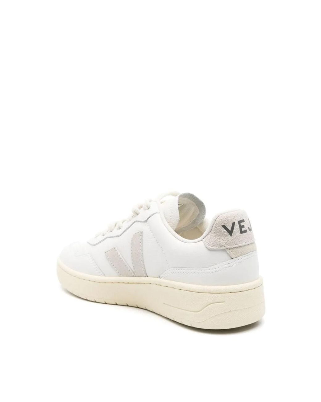 Veja White V-90 O. T. Perforated Leather Sneakers