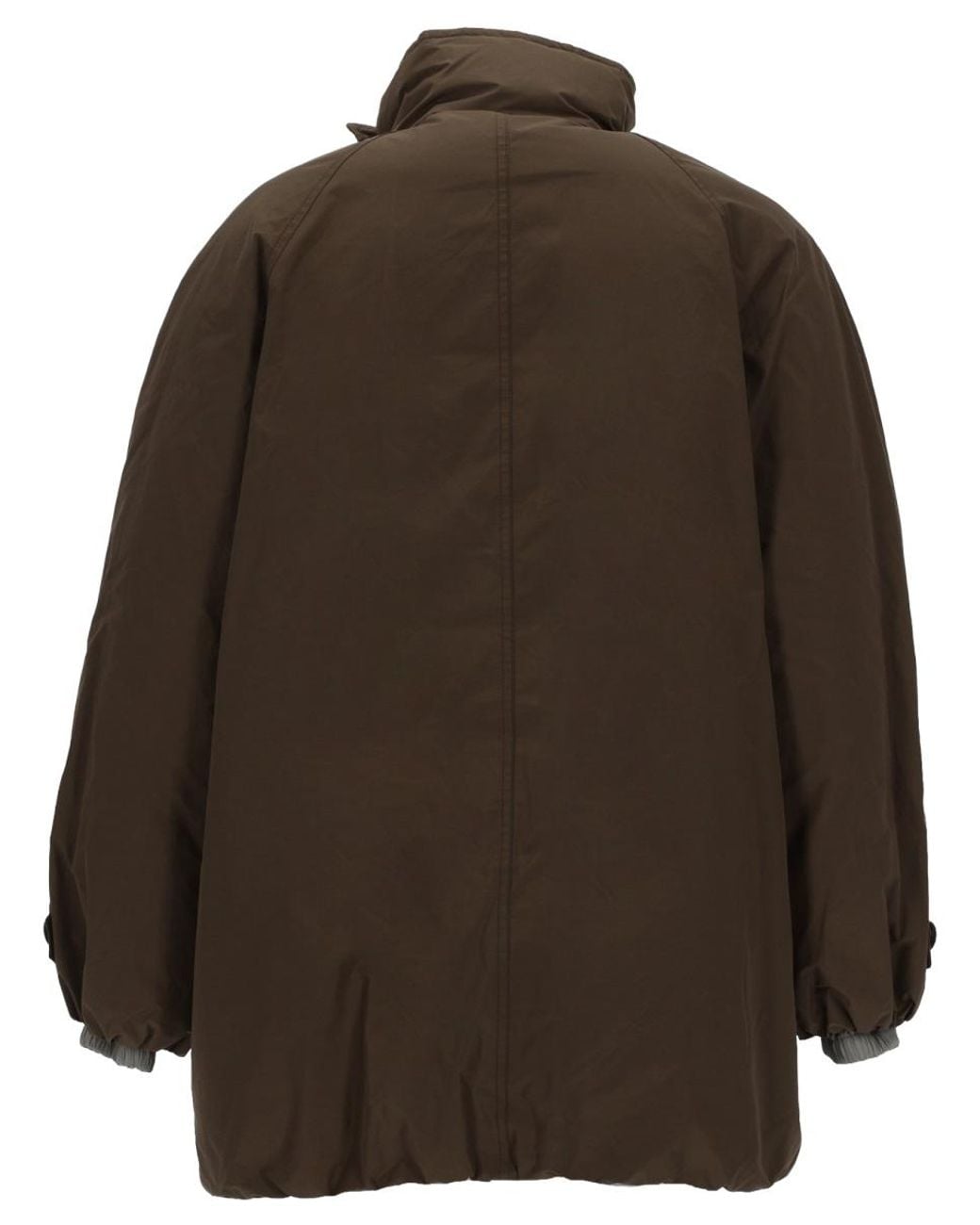 Brunello Cucinelli Brown Double-Breasted Down Jacket