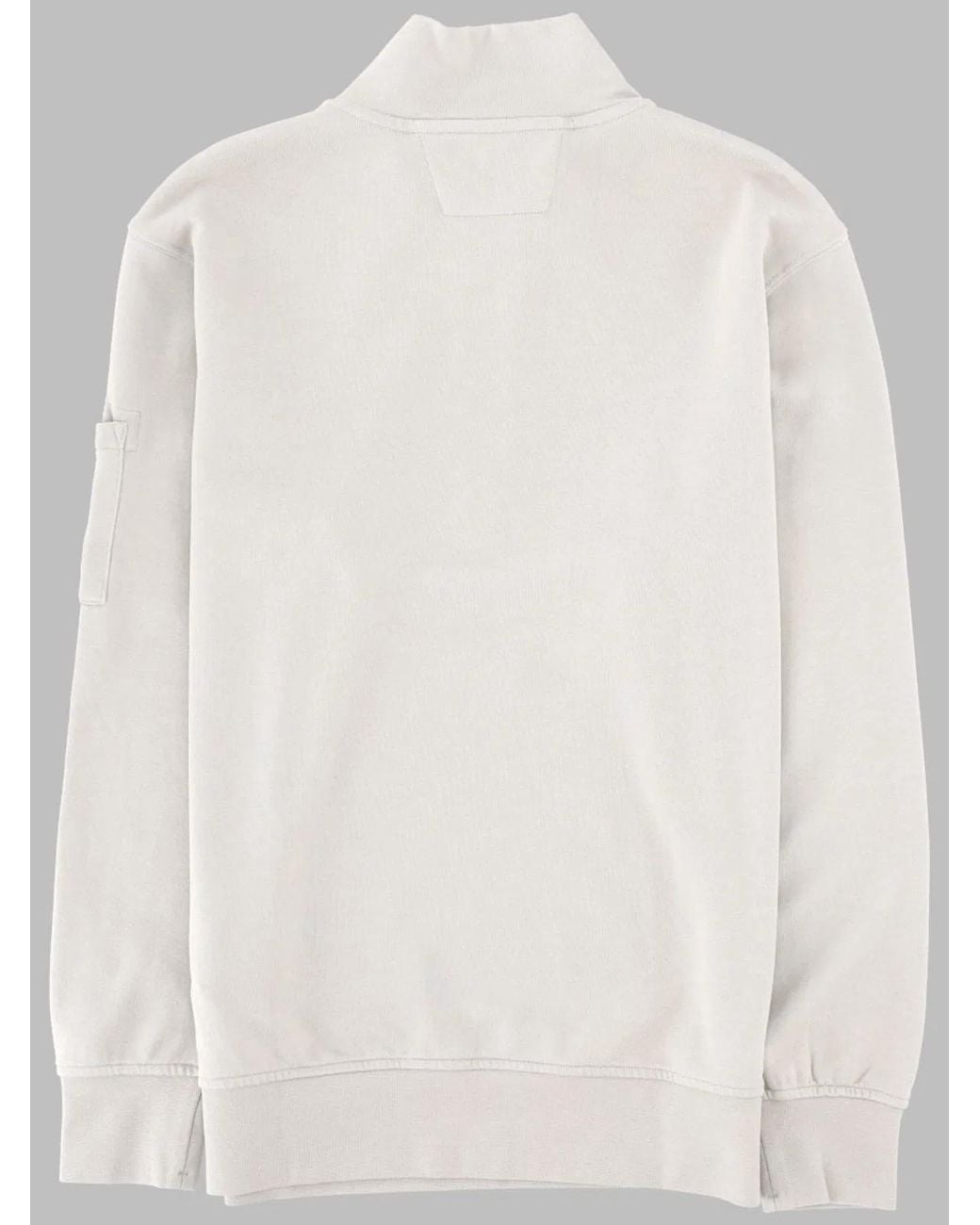 C P Company White Maglia C/Zip