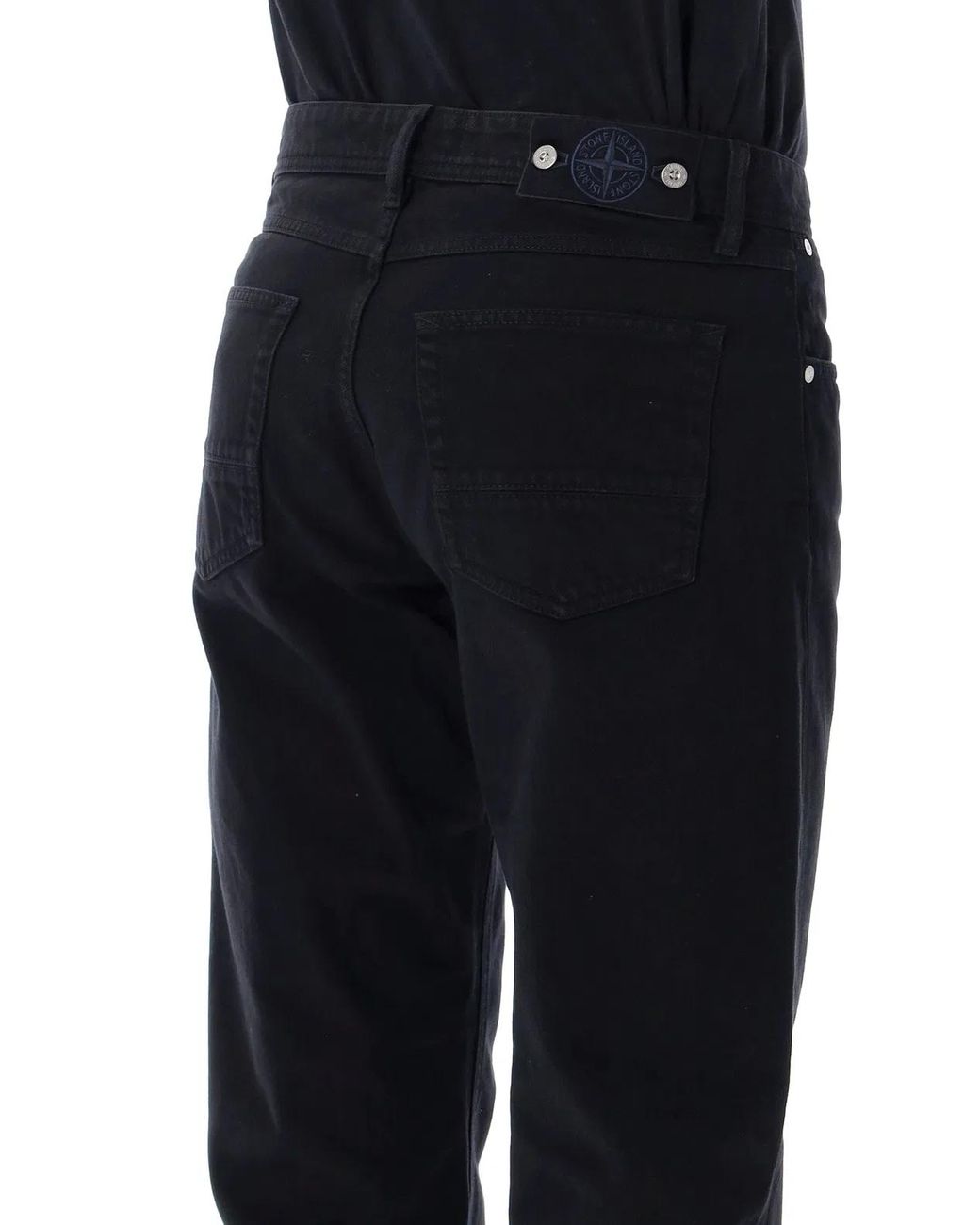 Stone Island Black Light Bull Denim Jeans for men