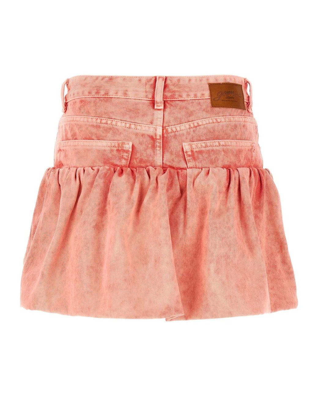 Ganni Pink Denim Jeans Skirt
