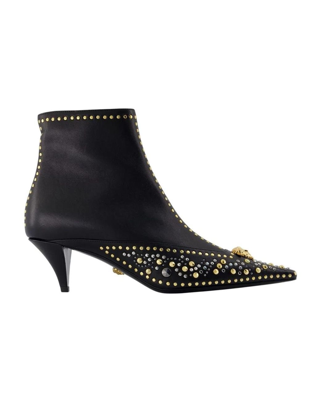 Versace Black T.55 Ankle Boots