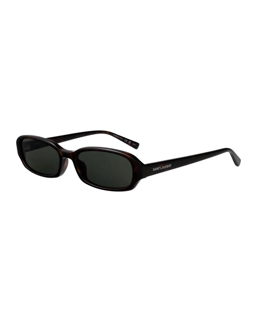 Saint Laurent Black Havana-Havana- Acetate Sunglasses