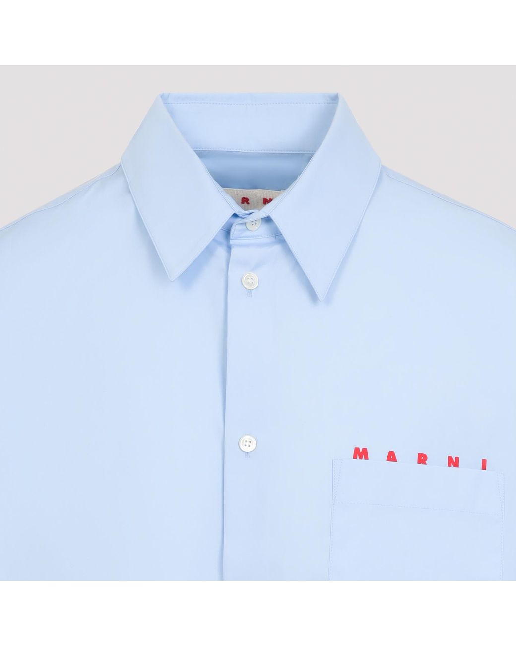 Marni Blue Light Boxy Fit Shirt for men