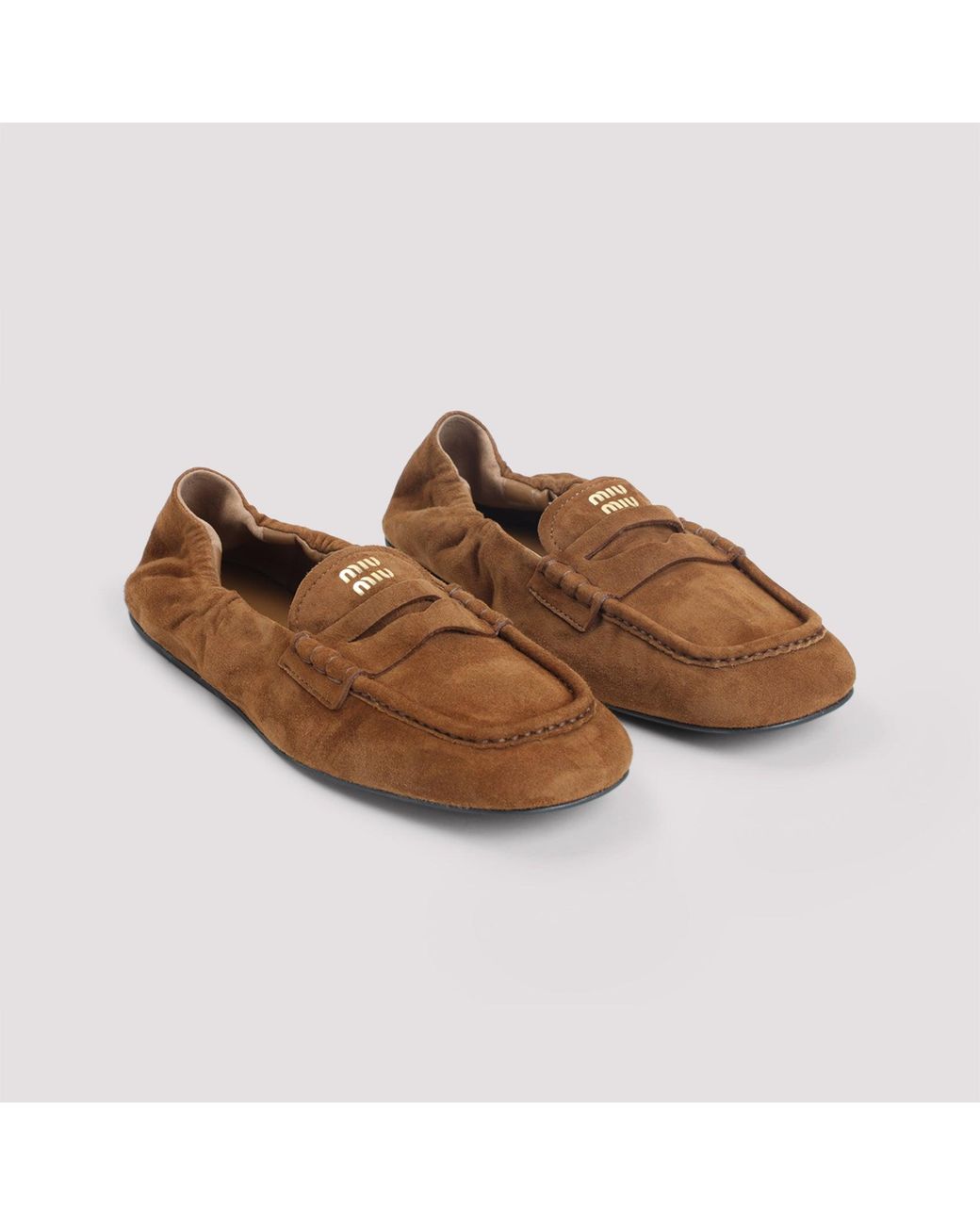 Miu Miu Brown Loafers