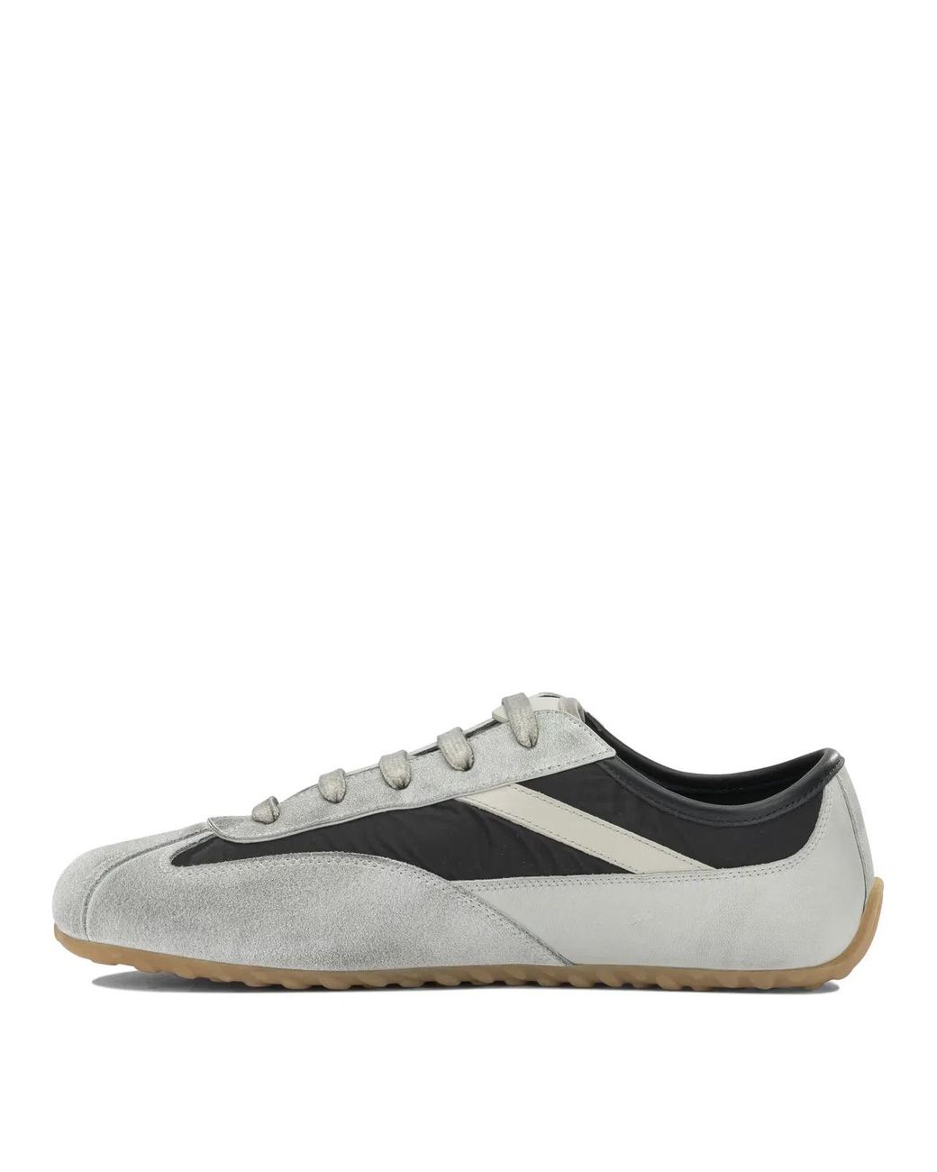 McQueen Gray Polyester Polyurethane Rubber Sneakers Slip-On for men