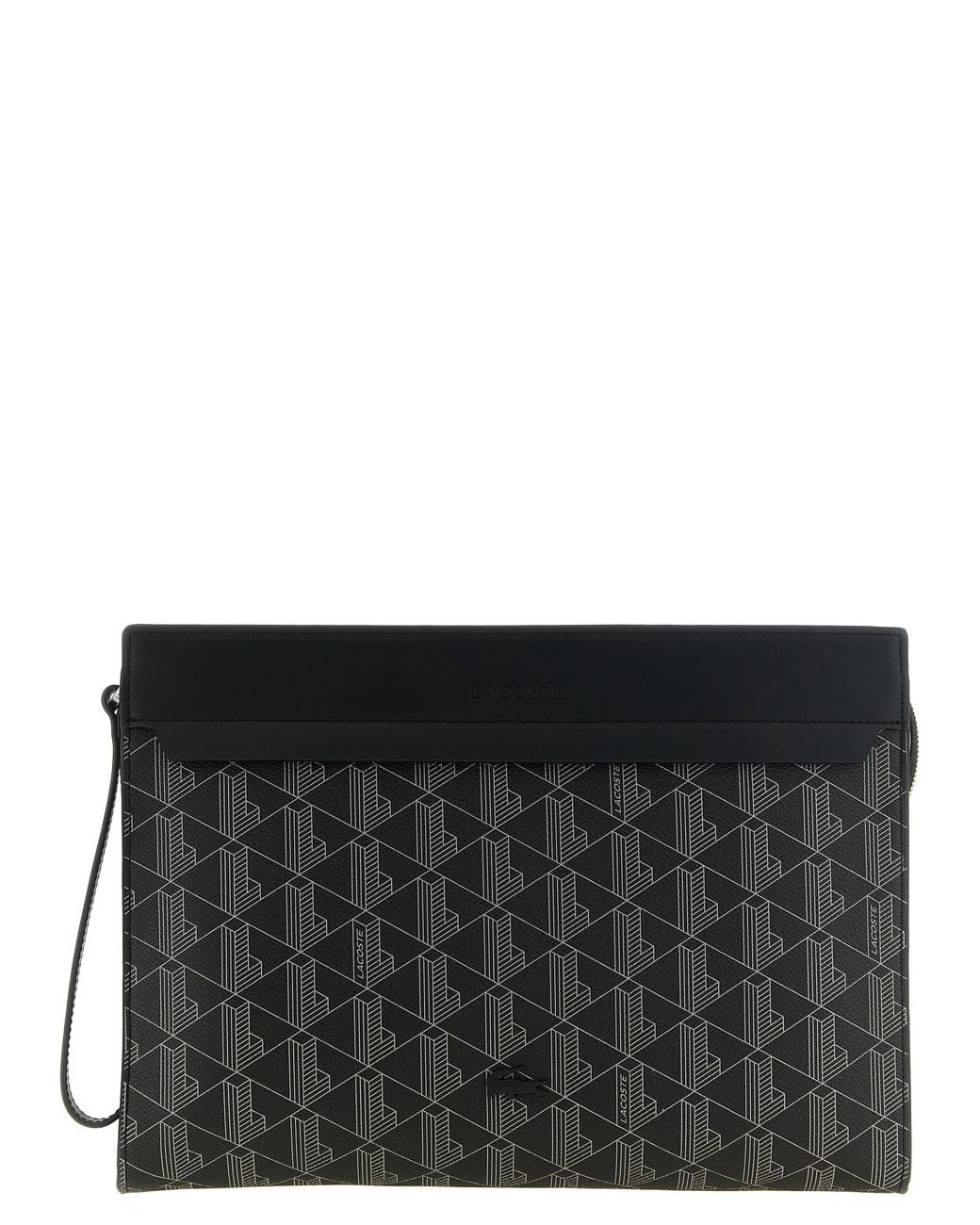 Lacoste Black 'The Blend' Laptop Case for men