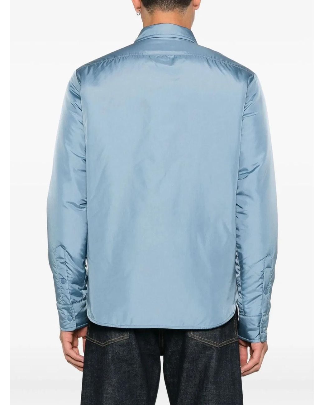 Aspesi Blue Polyamide Shirt for men