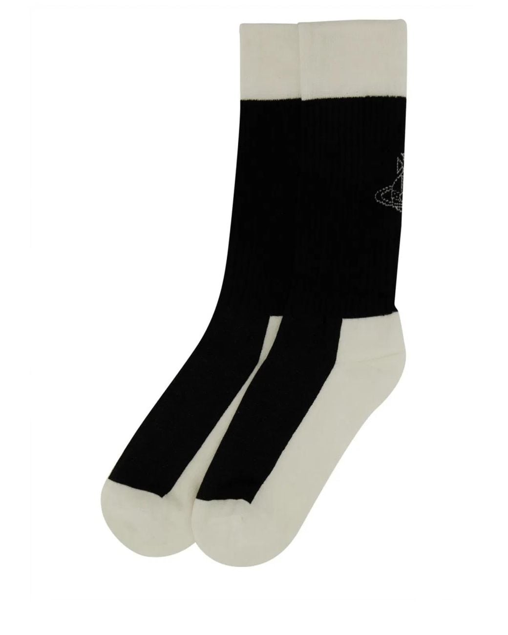 Vivienne Westwood Black Socks With Logo
