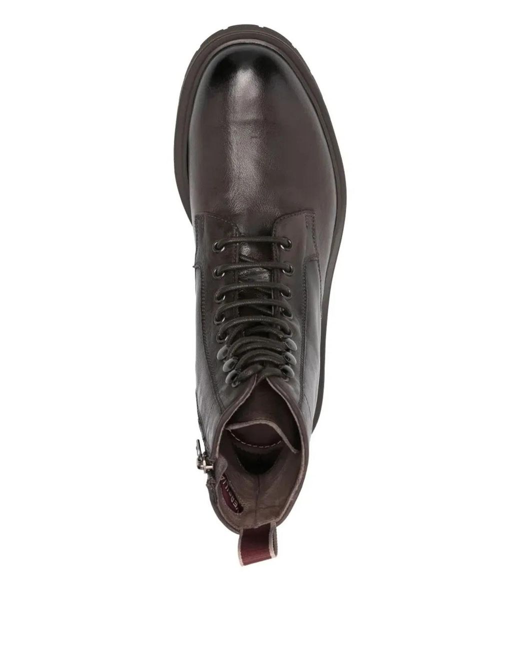 Sturlini Black Volga Lace-Up Leather Boots for men