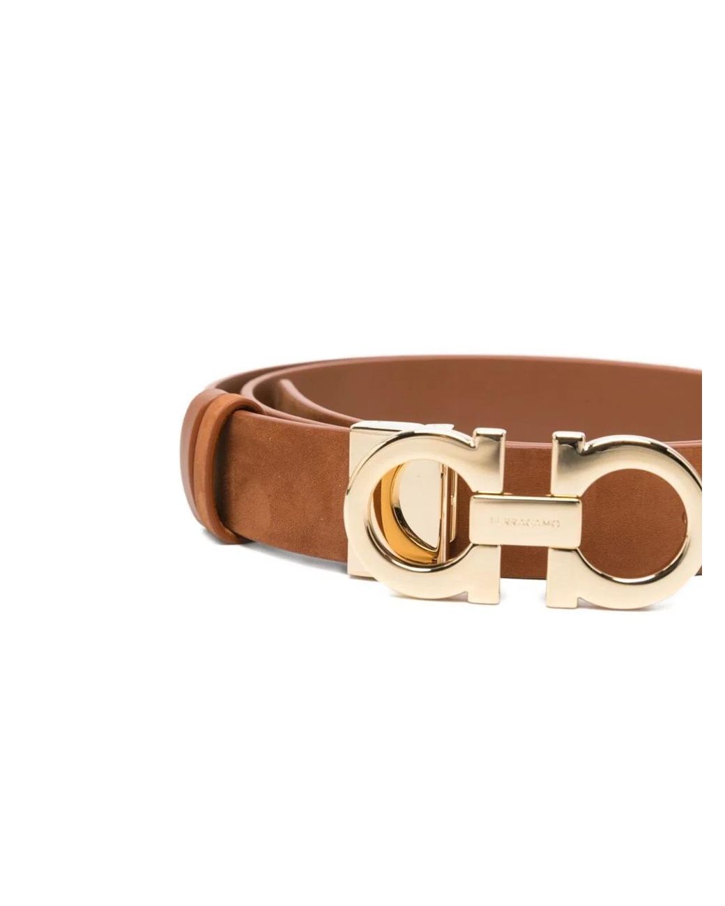 Ferragamo Brown Leather Belt