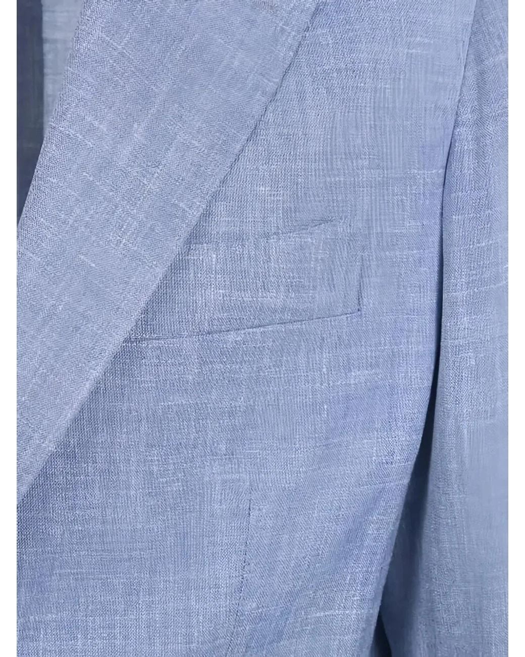 Barba Napoli Blue "Bactive Mono" Jacket for men