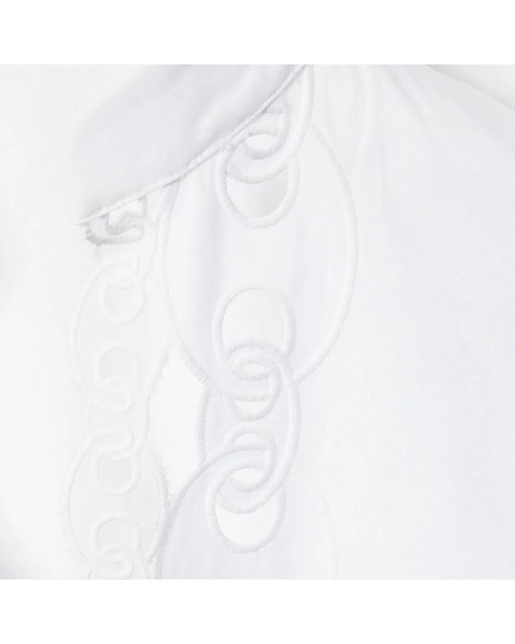 Gucci White Drs Ctn Popeline W/Horsebit_18