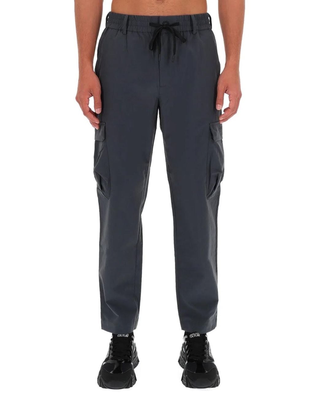Versace Jeans Couture Blue Technical Cargo Pants for men