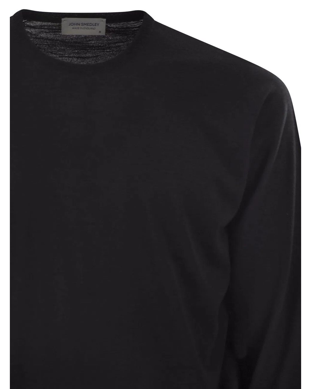 John Smedley Black Lundy for men